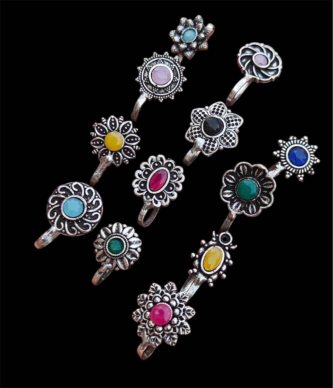 Oxidized Nose Rings