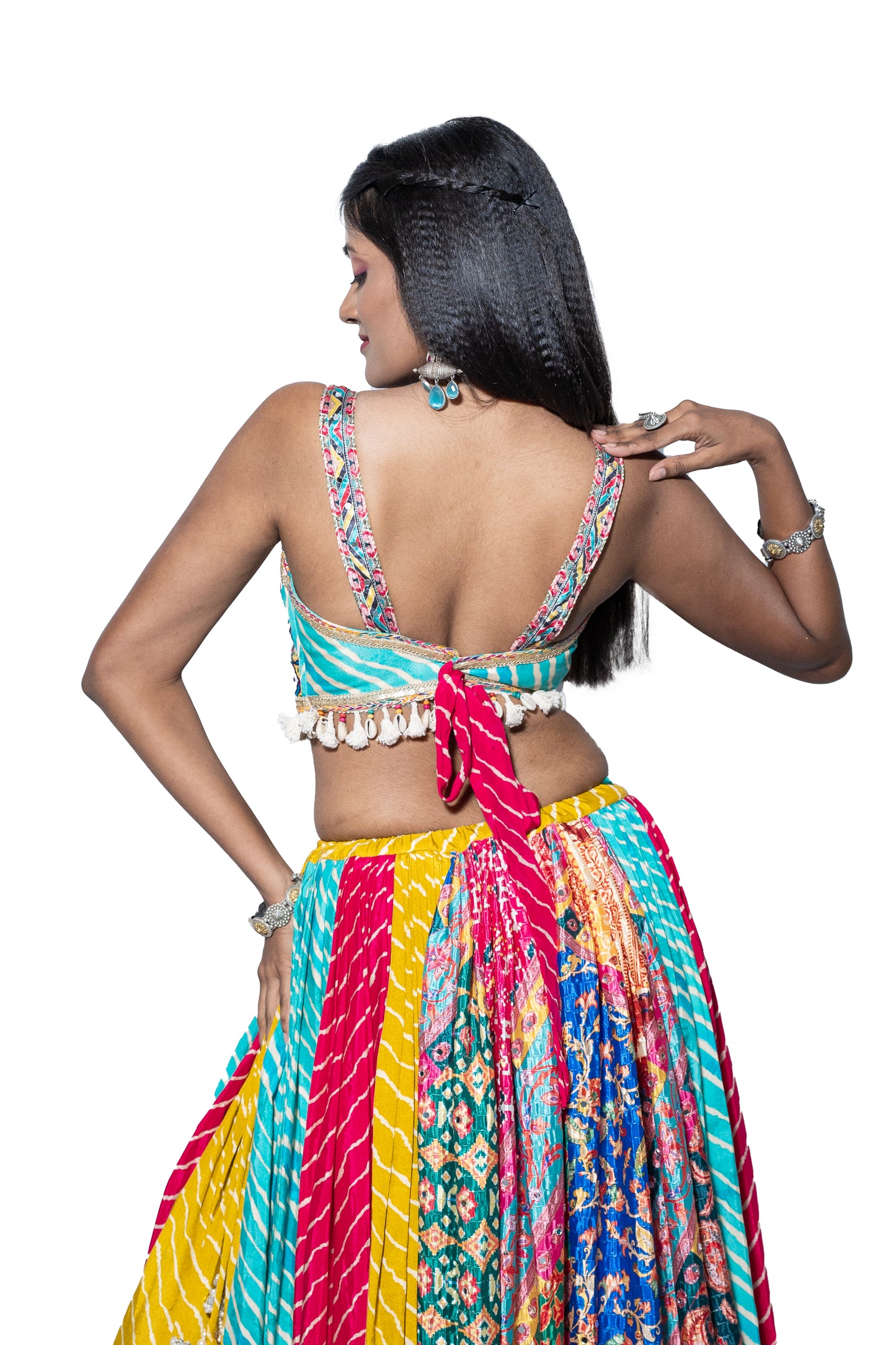 Leheriya inspired Chaniya Choli