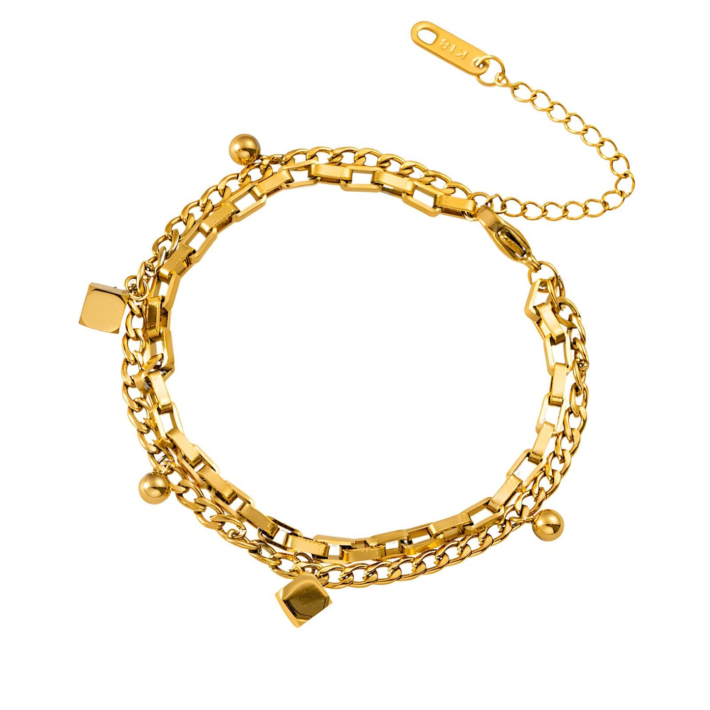 Anti Tarnish Waterproof Daily Wear 18K Gold Triple Plated Premium Quality Stainless Steel Care Instructions: Wipe gently with a microfiber cloth.