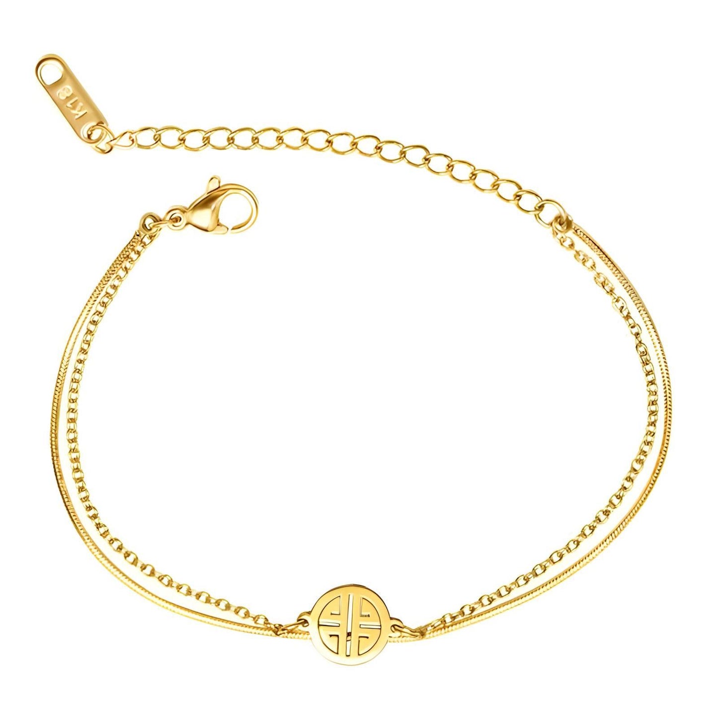 18k Gold plated anti tarnish bracelet
