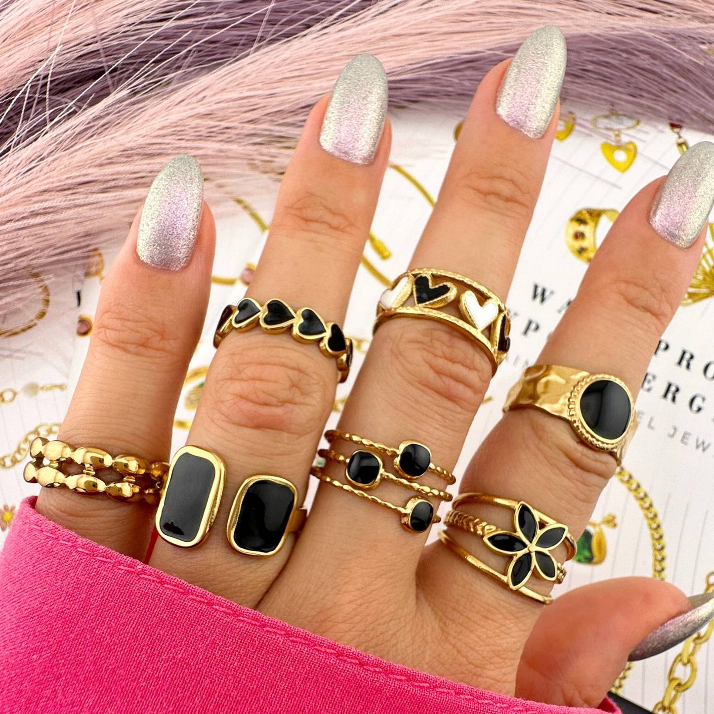 18k_gold_plated_triple_blACK_stone_ring