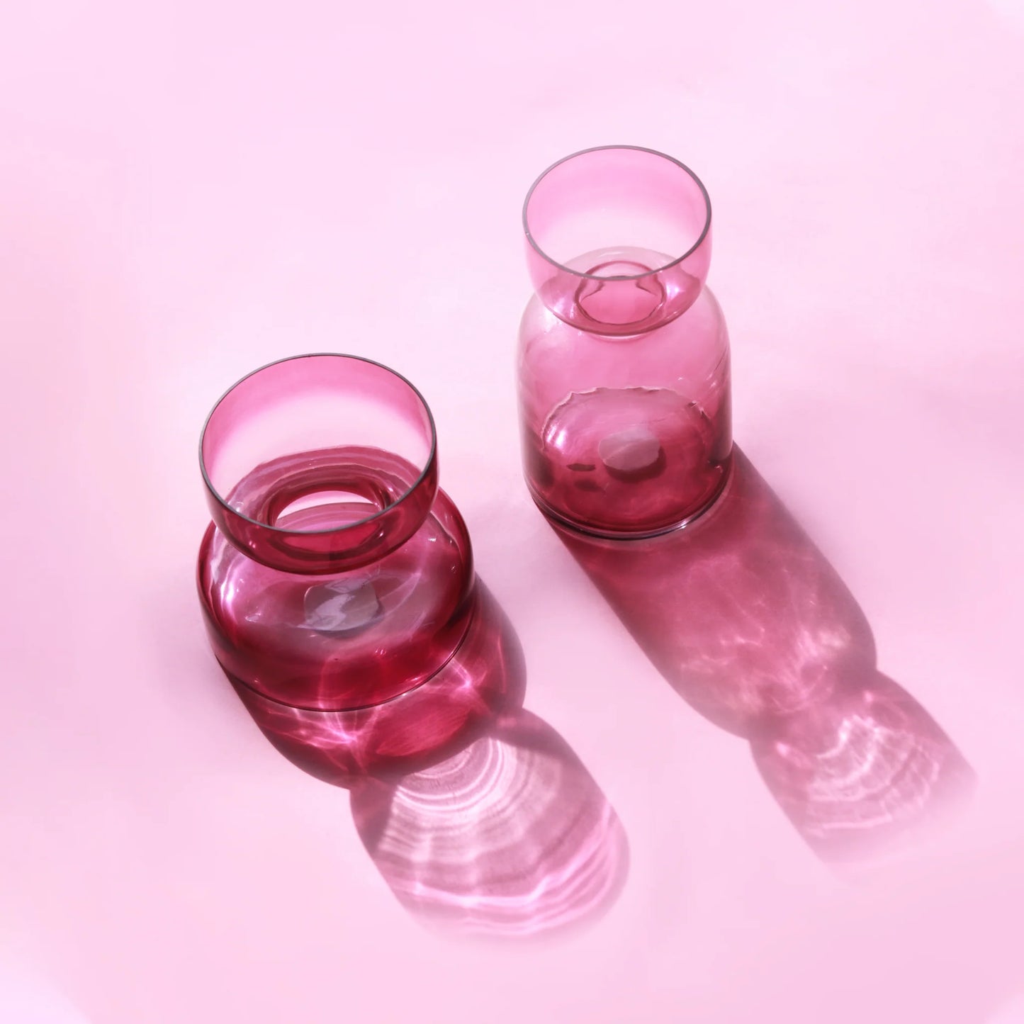 Lilac Glass vase | Set of 2