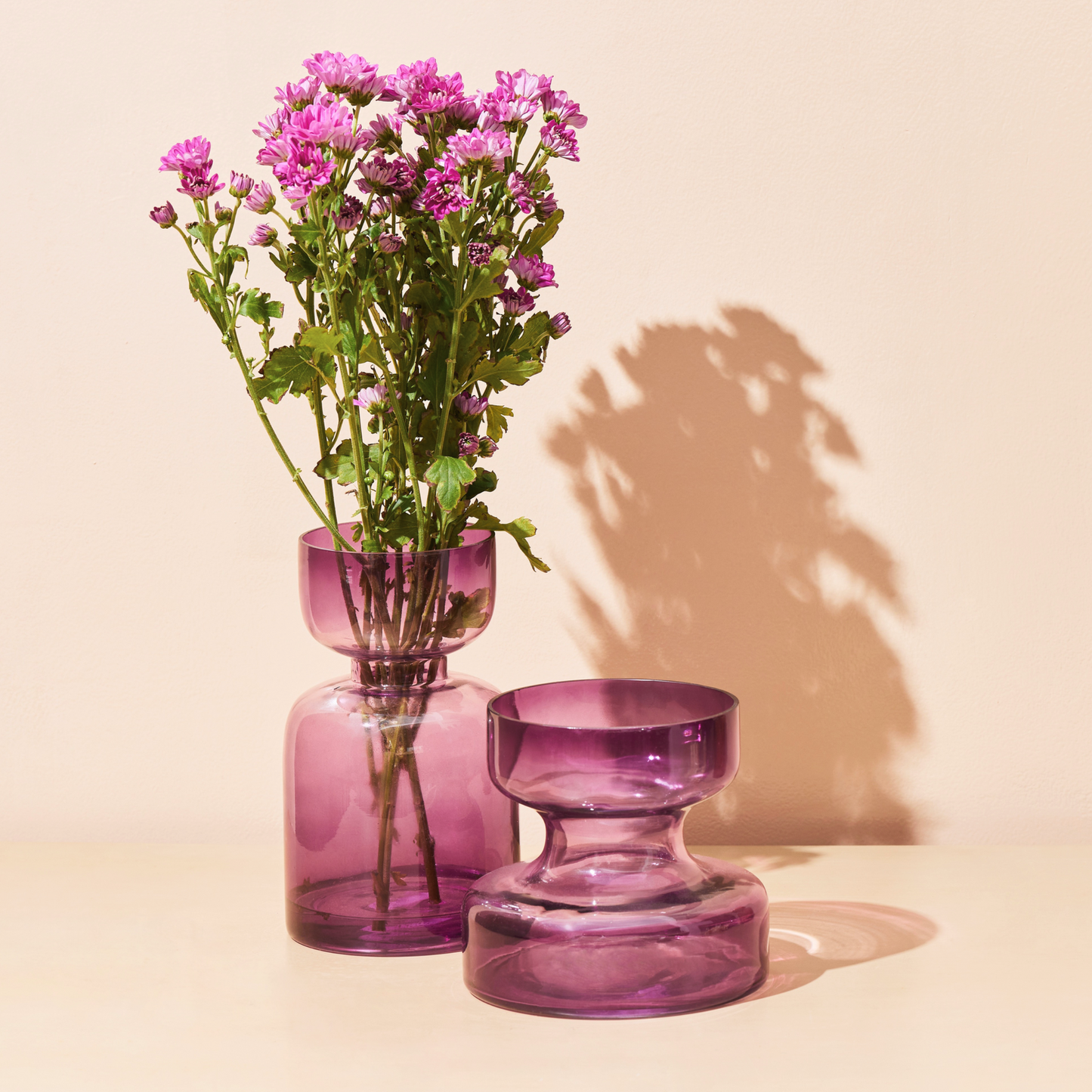 Lilac Glass vase | Set of 2