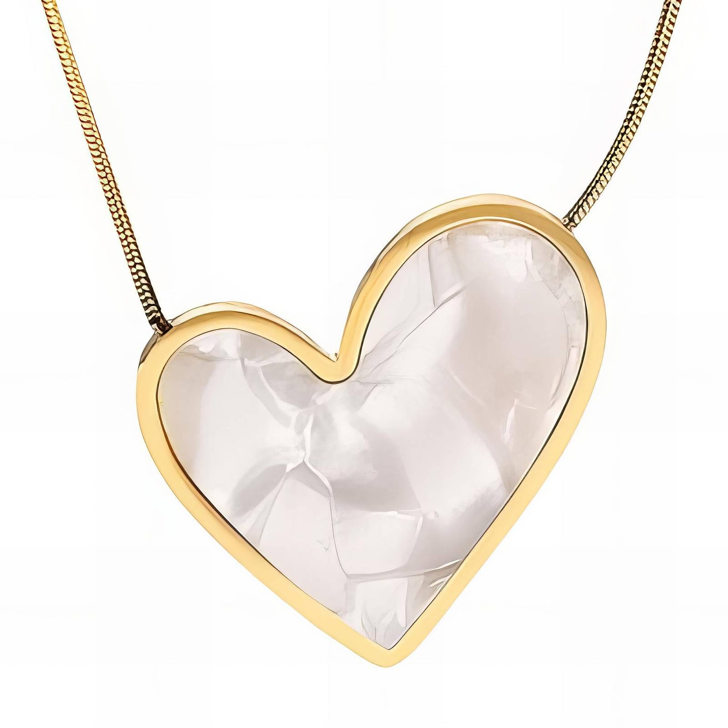 18K Gold Plated | Anti-Tarnish Heart Pendant Necklace