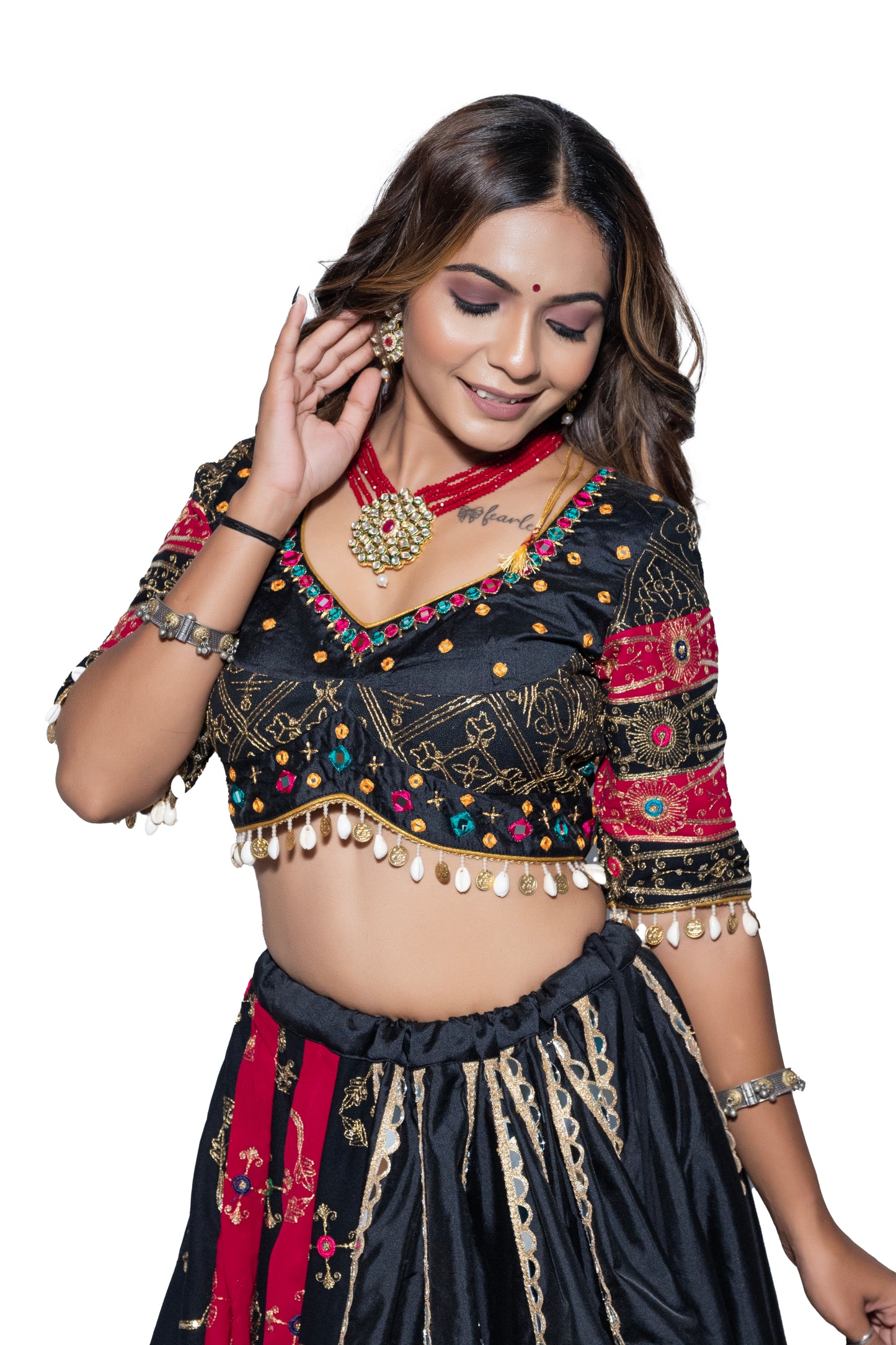 Black Vintage Chaniya Choli.