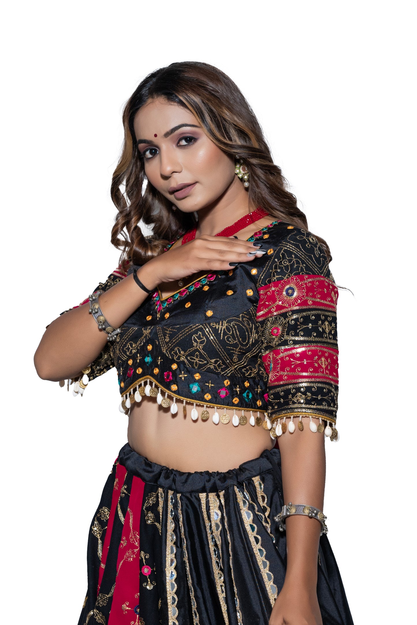 Black Vintage Chaniya Choli.