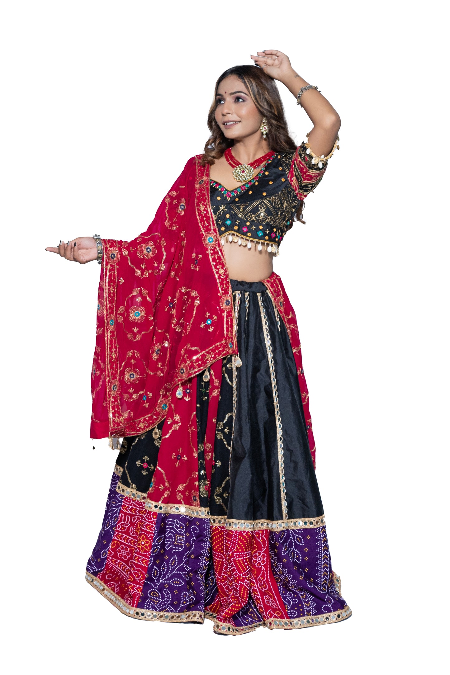 Black Vintage Chaniya Choli.