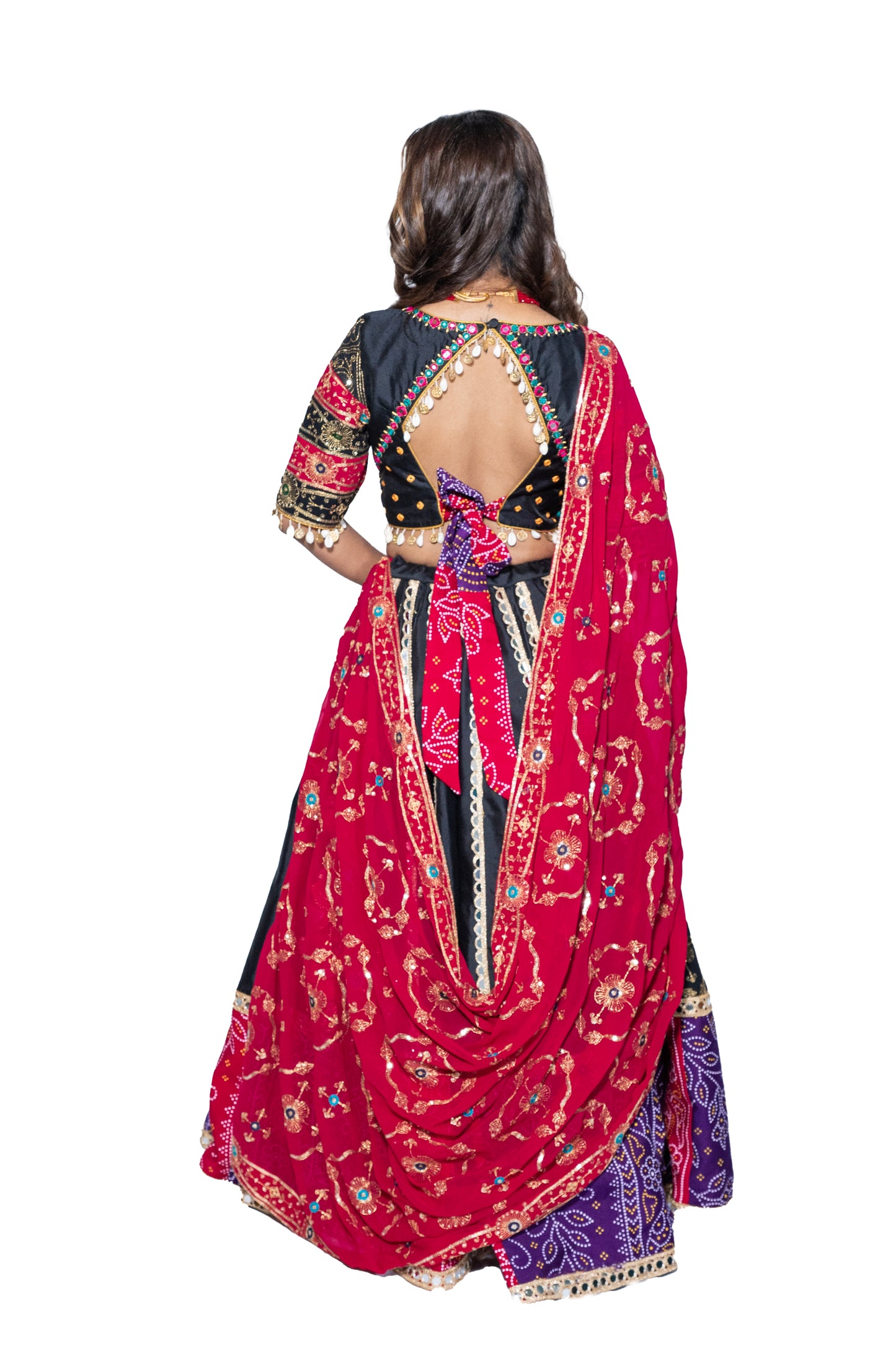 Black Vintage Chaniya Choli.