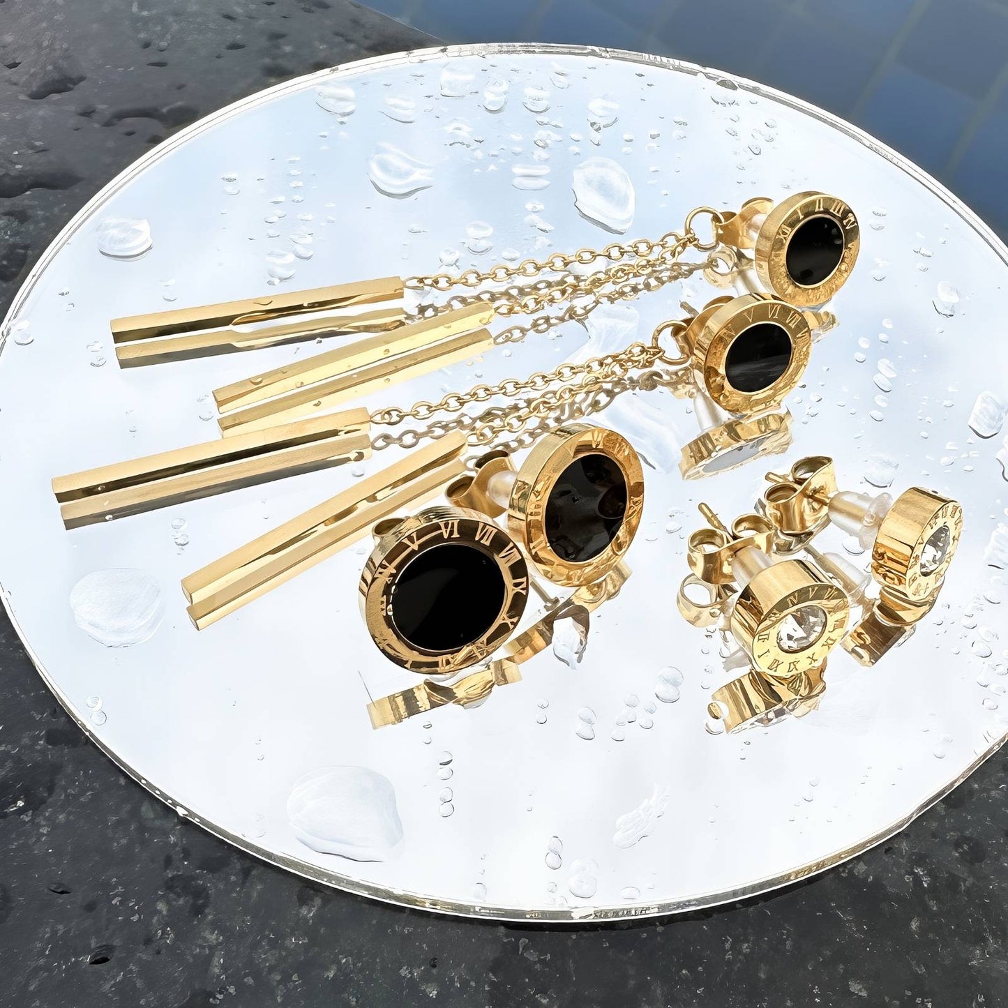 "18k gold plated, anti-tarnish jewelry—perfect New Year or Christmas gift for her. Elegant, durable, and the best accessory to elevate any look. A Best Buy treasure!"