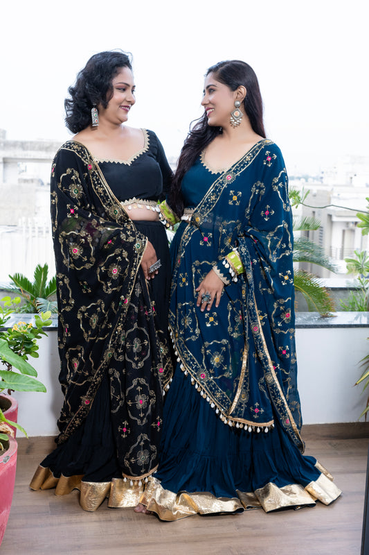 Vintage Black Chaniya Choli.