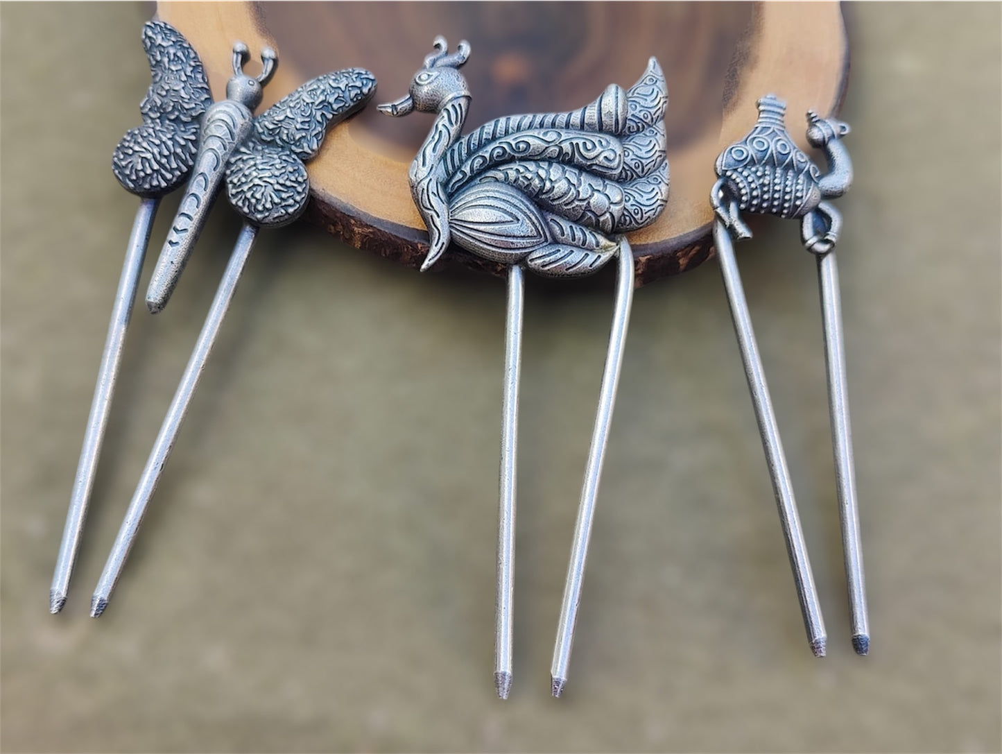 Oxidized Hair Pin