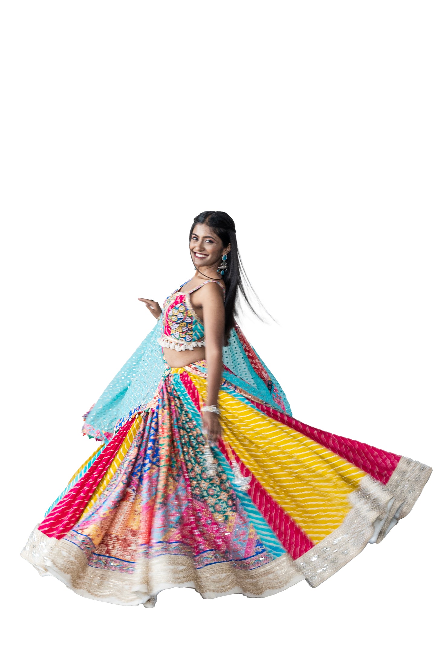 Leheriya inspired Chaniya Choli
