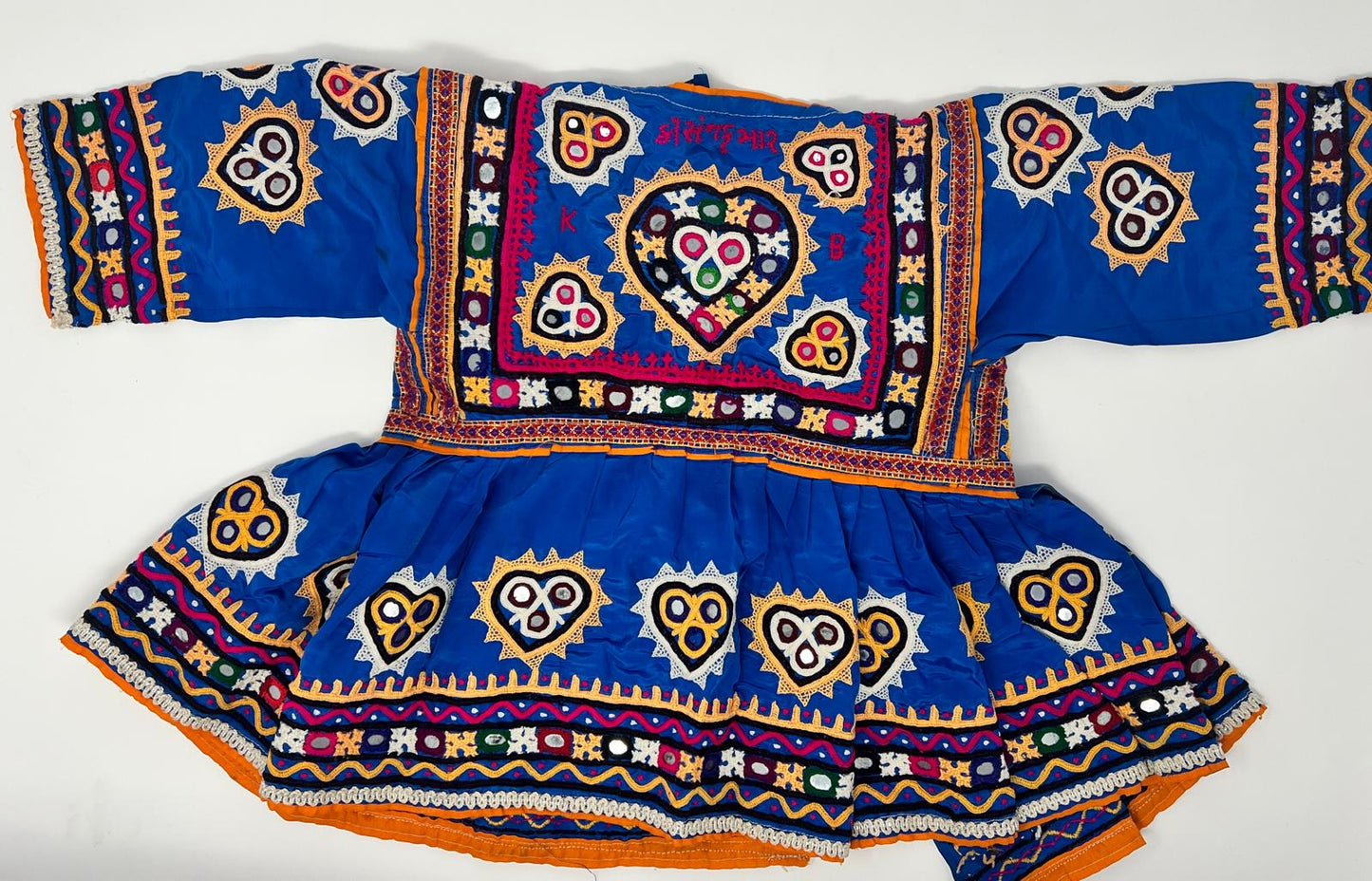 Beautiful Vintage | Blue Kediya With Lehenga .