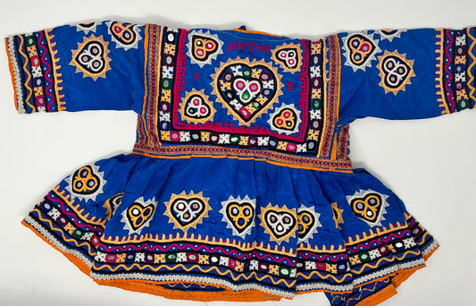 Beautiful Vintage | Blue Kediya With Lehenga .