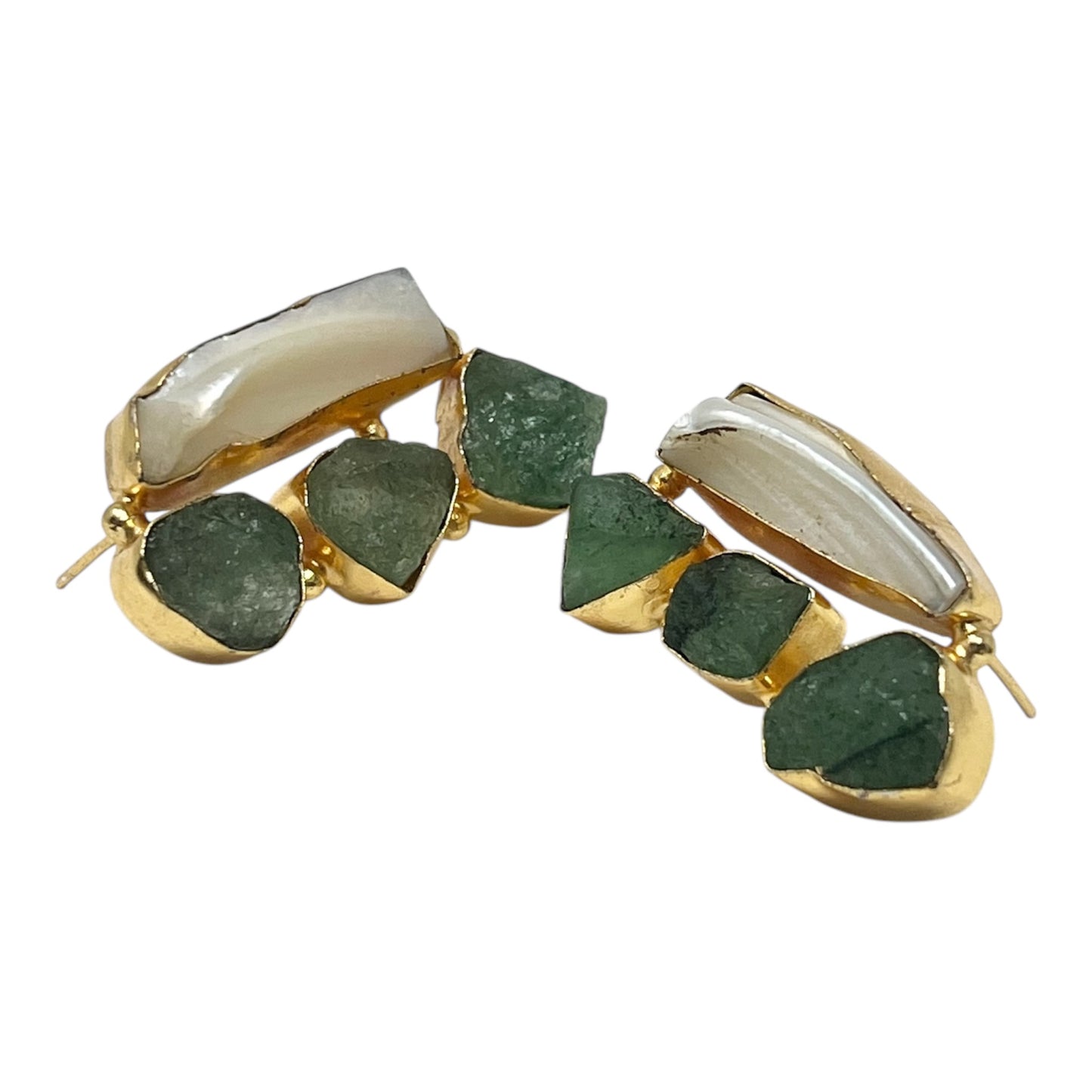 Jaipur Collection | Sea green Stone Earrings