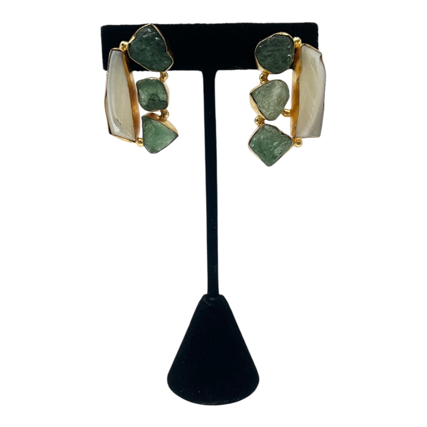 Jaipur Collection | Sea green Stone Earrings