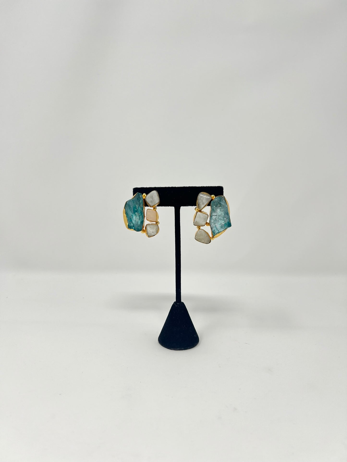 Jaipur Collection | Sea green Stone Earrings