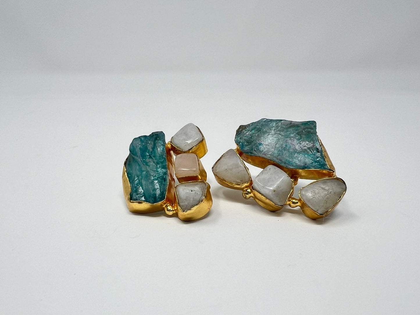 Jaipur Collection | Sea green Stone Earrings