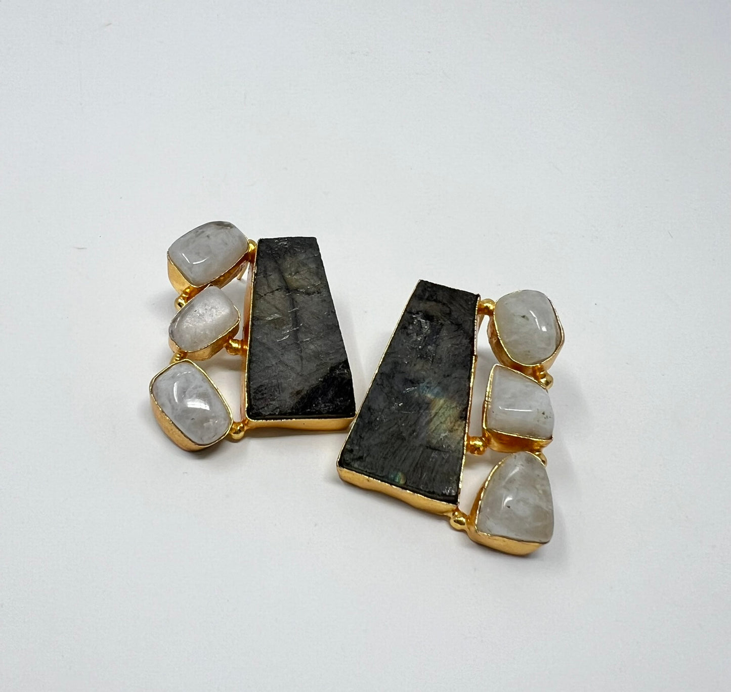 Jaipur Collection | Sea green Stone Earrings