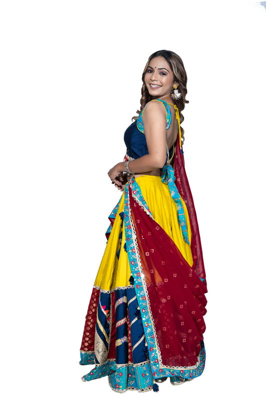 Lemon Yellow Chaniya Choli.