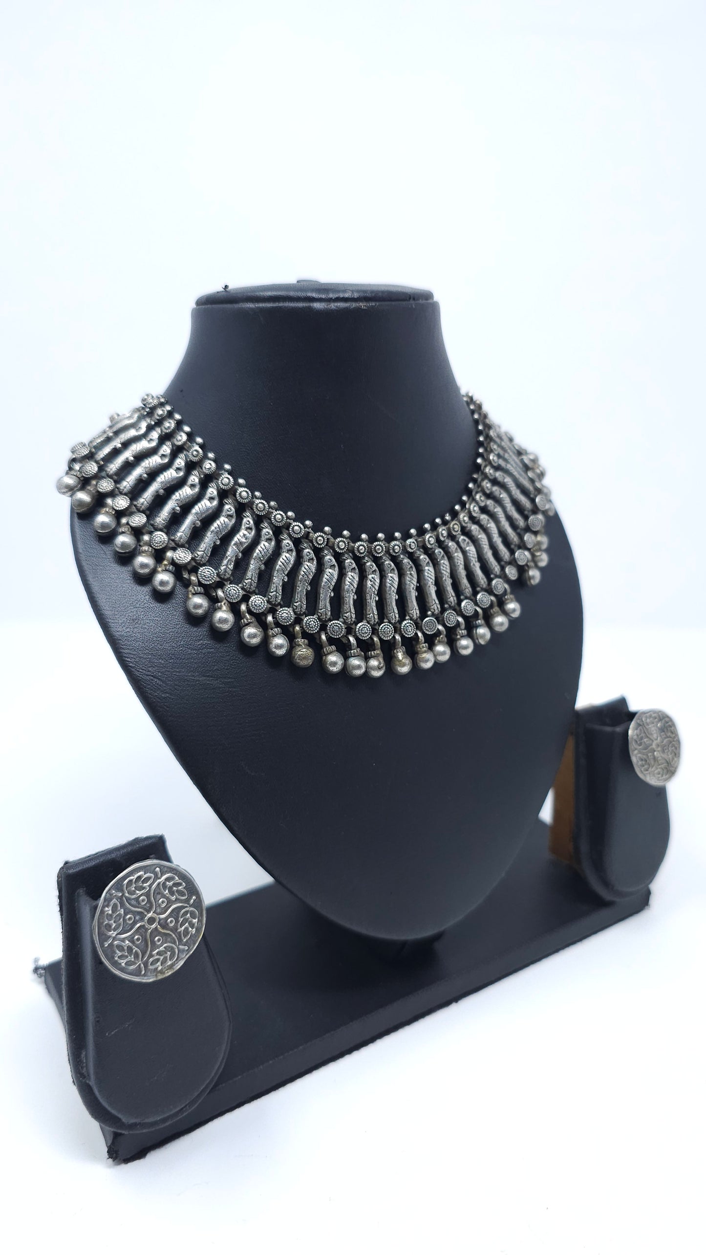 Mayura Grace Oxidized Choker Set