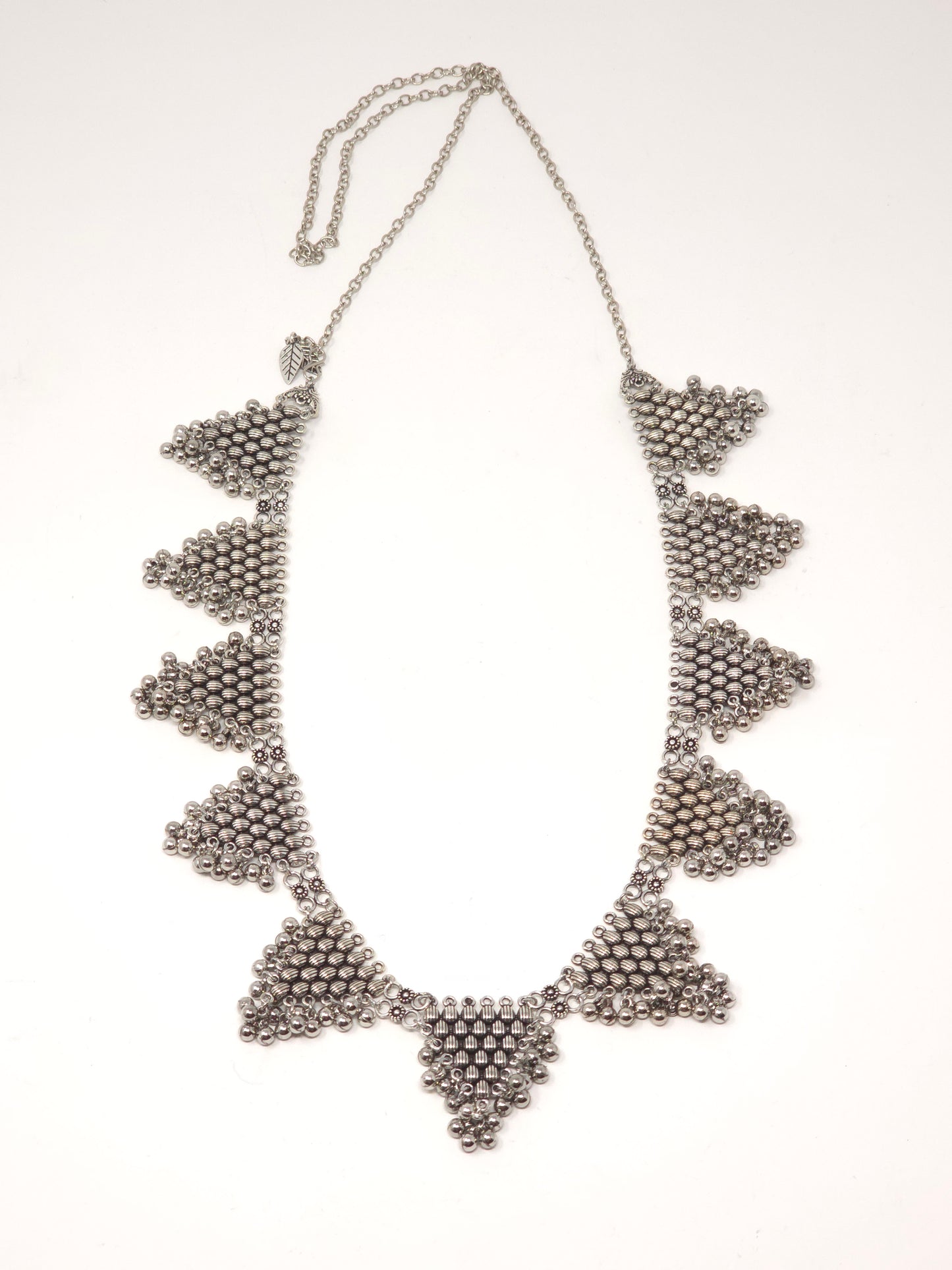 Oxidized Silver Beaded Heritage Waist Belt