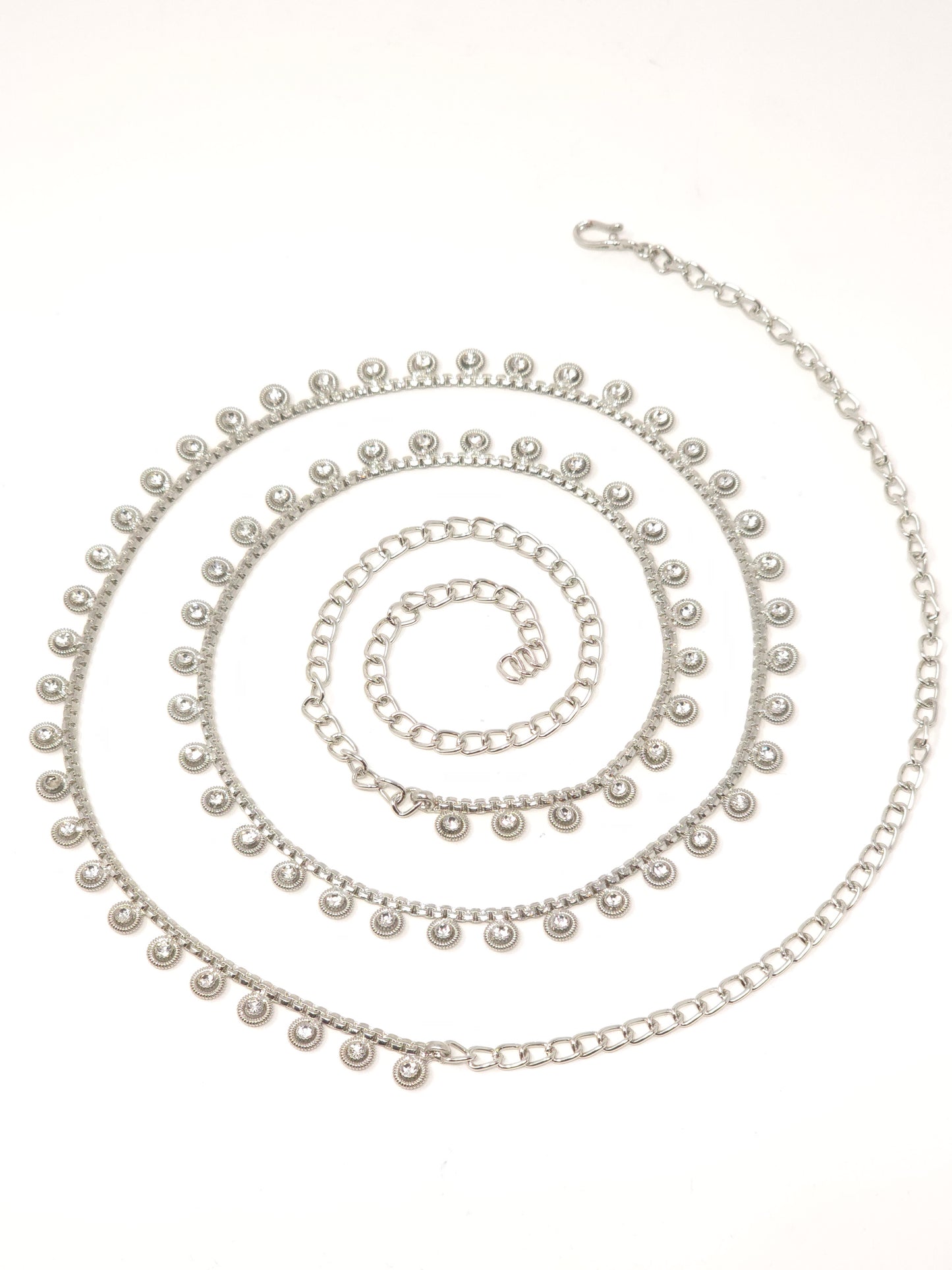 Minimalist Silver Ghungroo Waist Belt