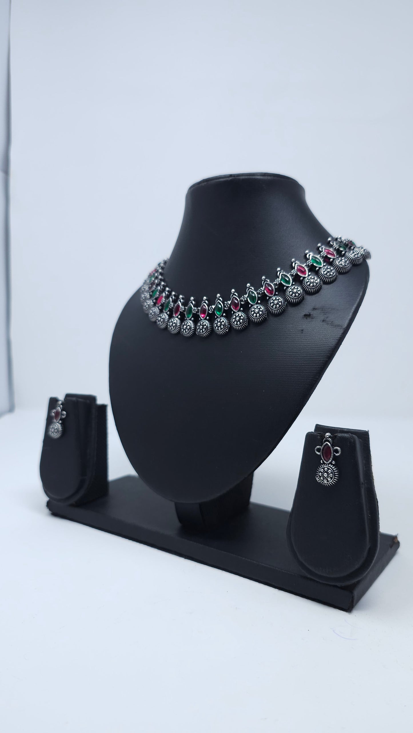 Meenakari Drop Choker Set