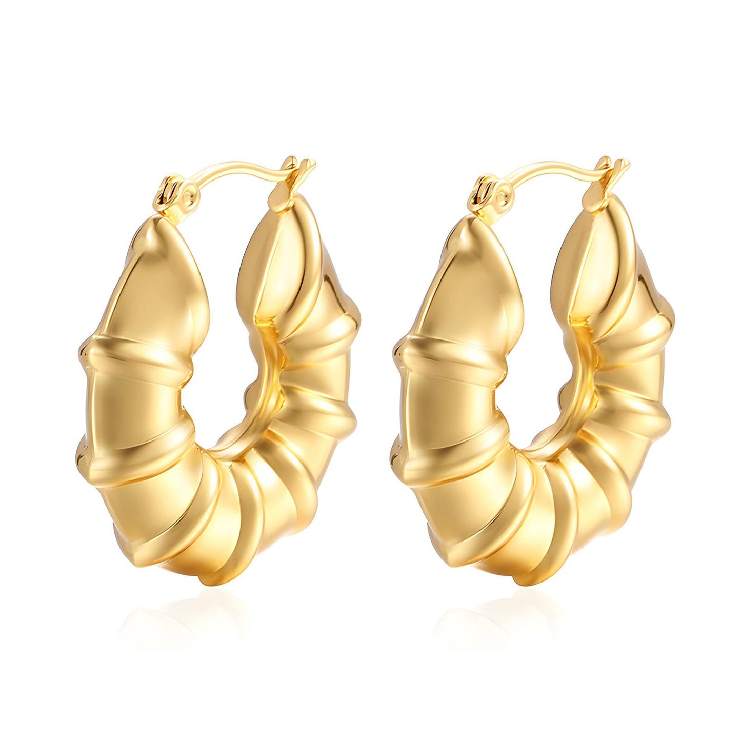 "18k gold plated, anti-tarnish jewelry—perfect New Year or Christmas gift for her. Elegant, durable, and the best accessory to elevate any look. A Best Buy treasure!"