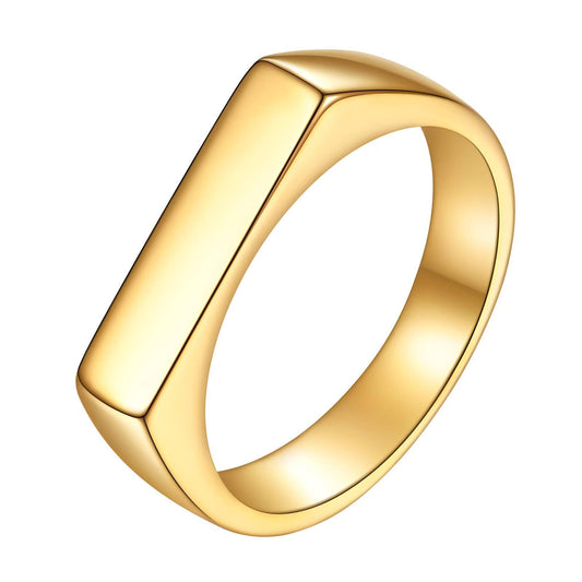 18k Gold plated solid design statement ring .  Anti tarnish .