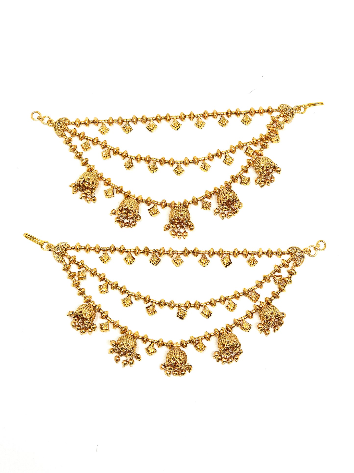 Gold Filigree Earring Chains