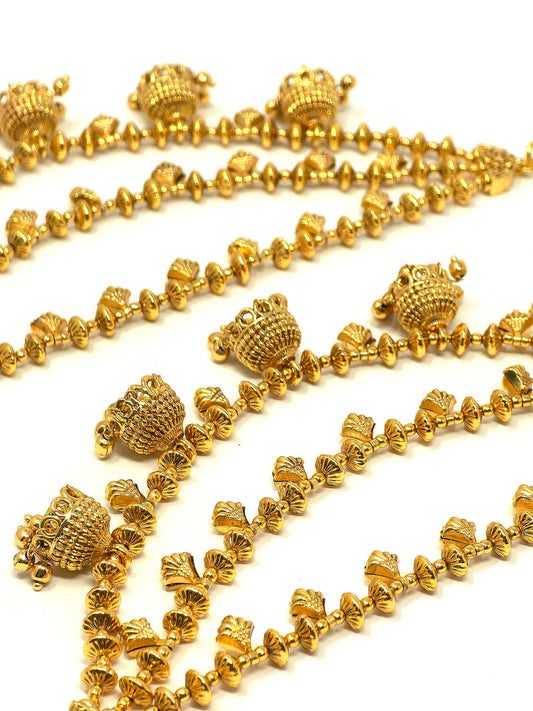 Gold Filigree Earring Chains