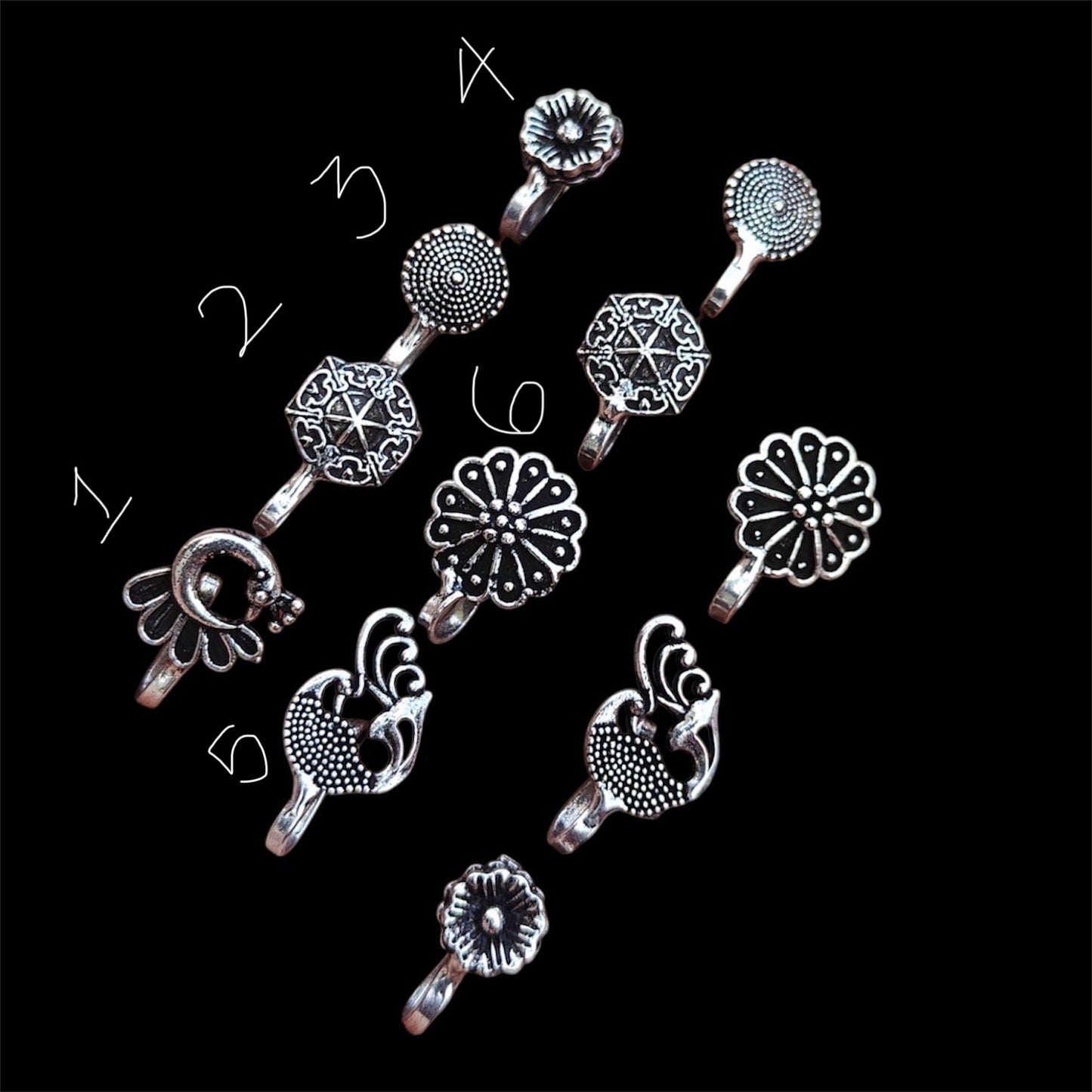 Simple Press-on Nose pins