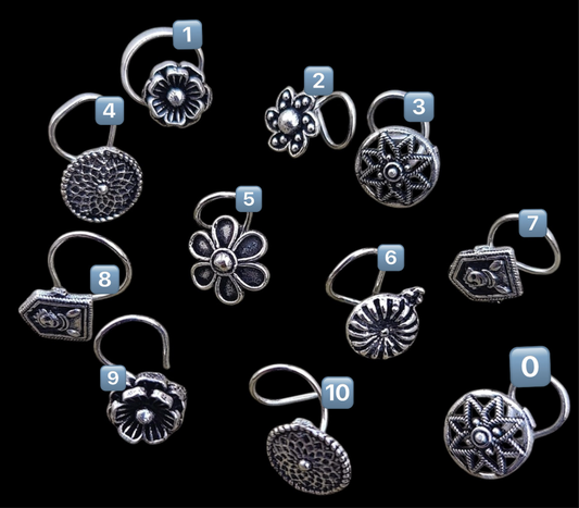Oxidized Nose Pins