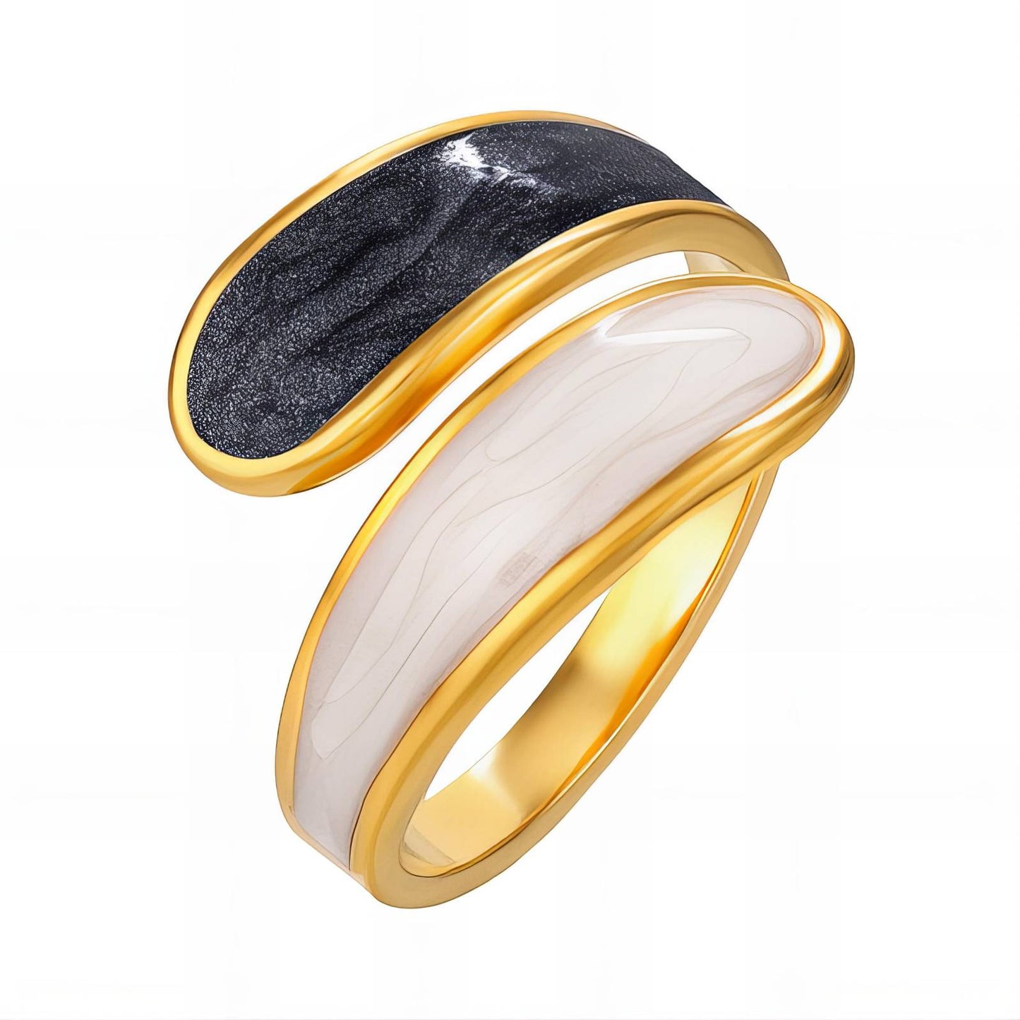 18K Gold Plated | Anti-Tarnish Enamel Ring.