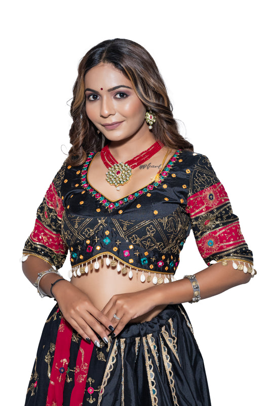 Black Vintage Chaniya Choli.