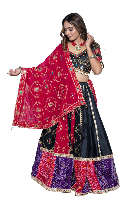 Black Vintage Chaniya Choli.