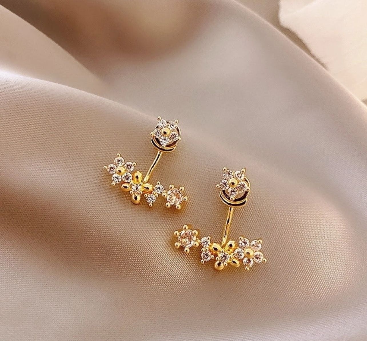 " Anti tarnish triple plated earrings with Crystal earrings "