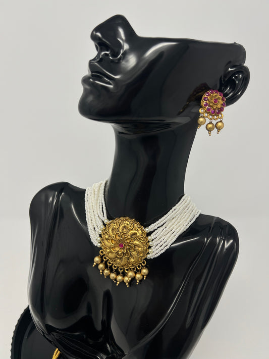 Traditional India Jewelry under $20 | Necklace Set