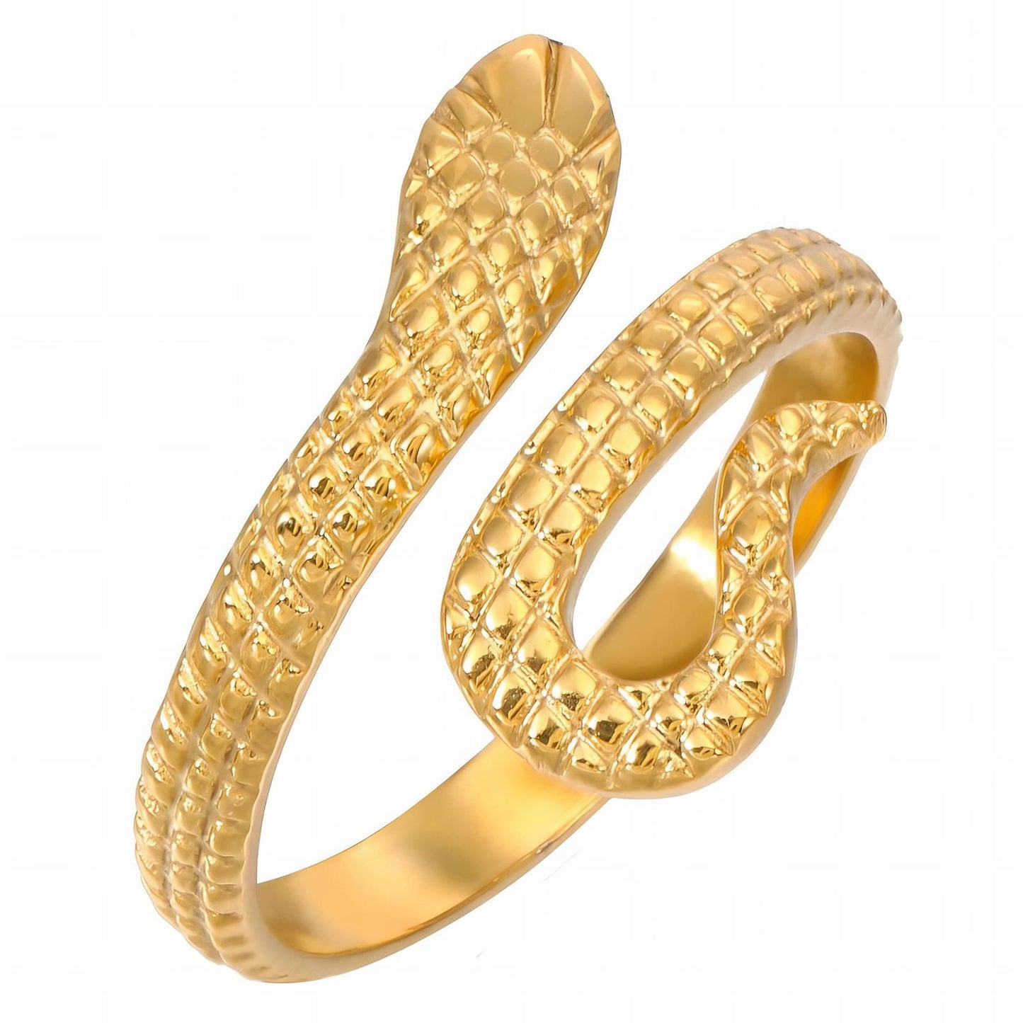 18K Gold Plated | Anti-Tarnish Snake Ring.