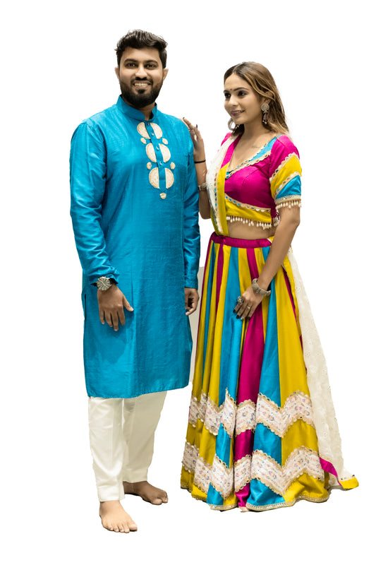 Multicolor Chaniya Choli.