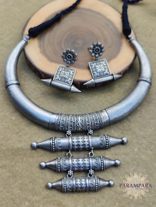 Oxidized Necklace Set | Statement Necklace set