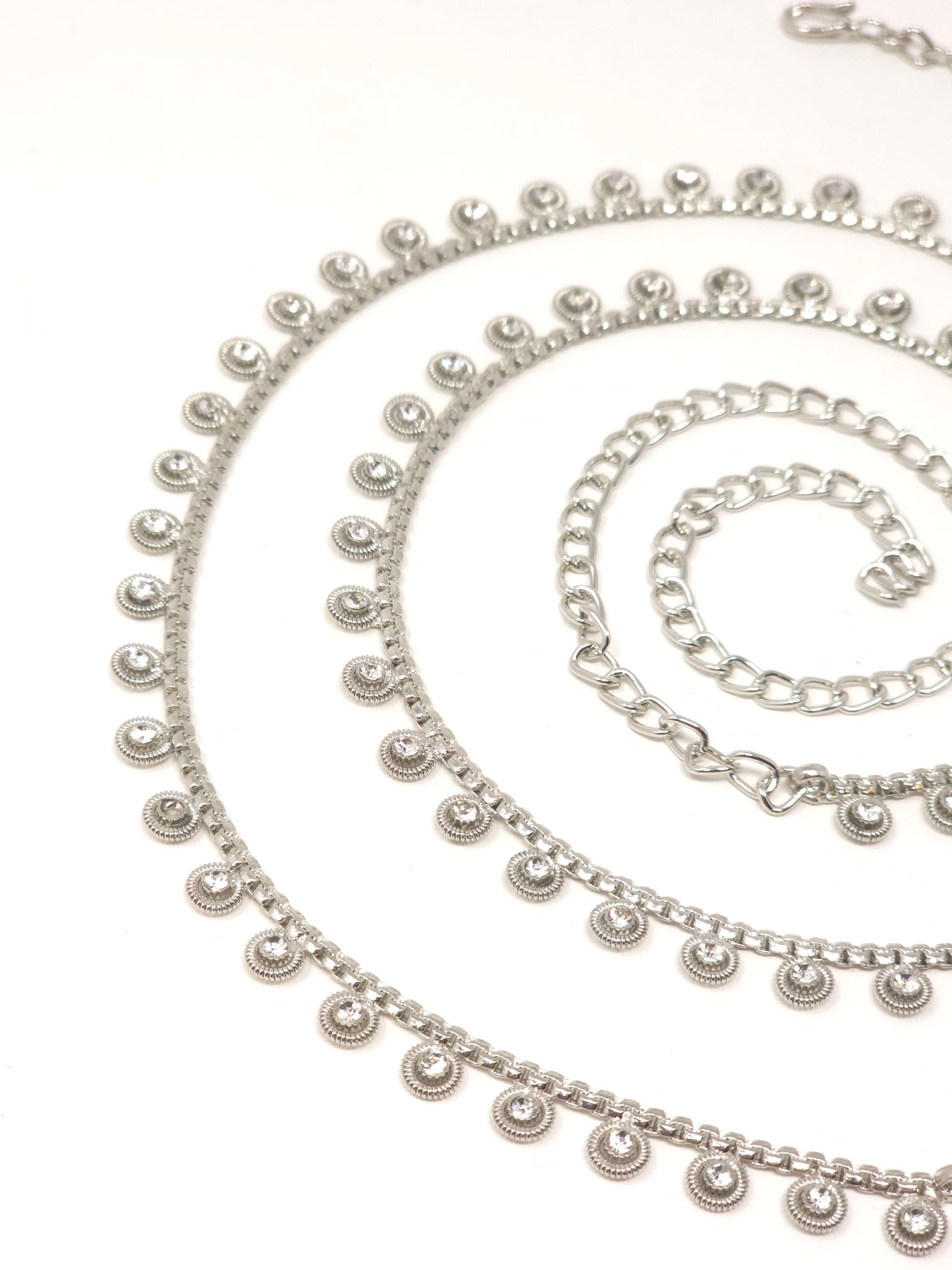 Minimalist Silver Ghungroo Waist Belt