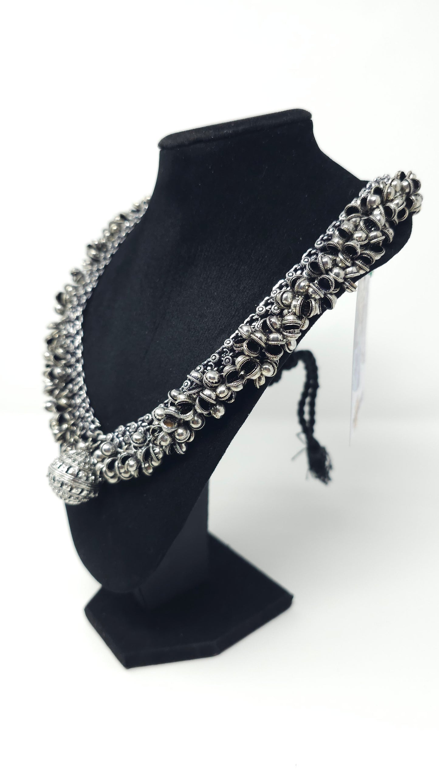 Heritage Inspired Layered Ball Necklace with Dome Pendant