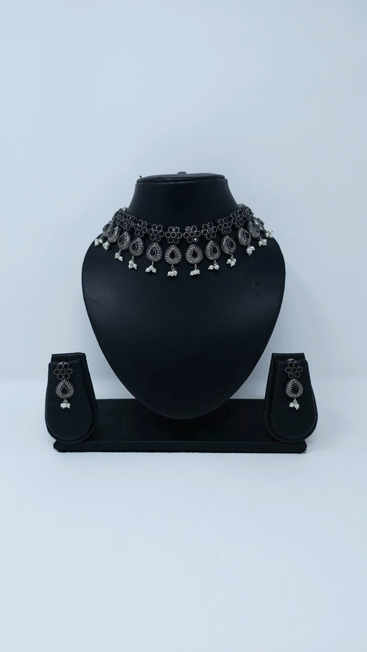 Phool Paati Oxidized Choker Set