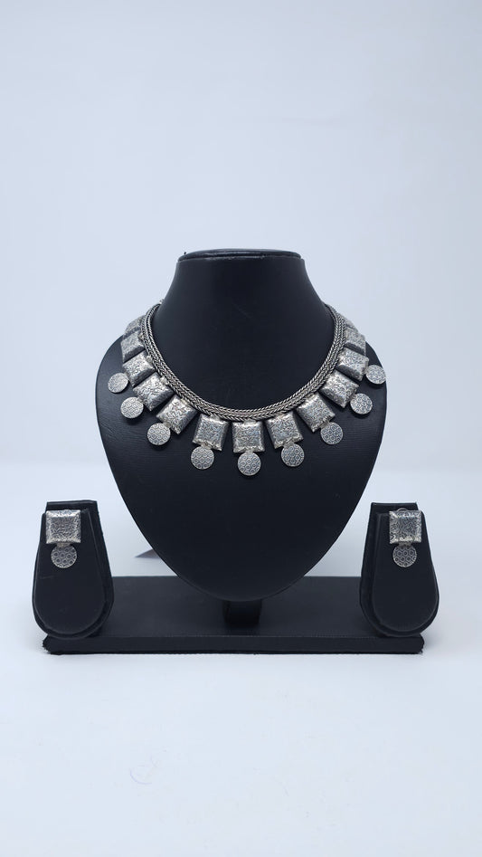 Rajwada Coin Panel Choker Set